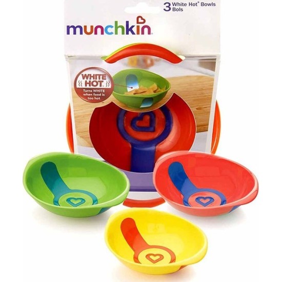 Munchkin Μπολ με Ένδειξη Θερμότητας 3τμχ 12100
