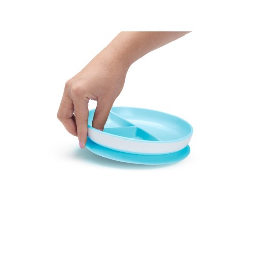 Munchkin Πιάτο Με Βεντούζα Stay Put Μπλε 11213/Blue