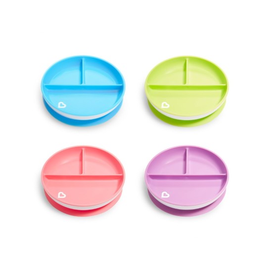 Munchkin Πιάτο Με Βεντούζα Stay Put Light Green 11213/Green