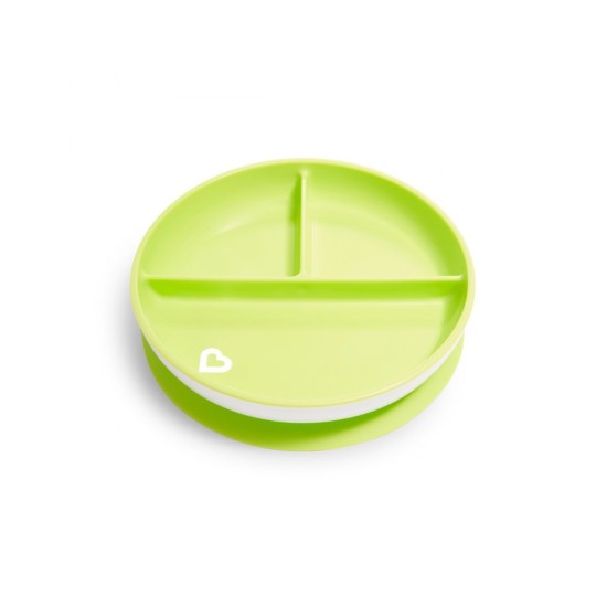 Munchkin Πιάτο Με Βεντούζα Stay Put Light Green 11213/Green