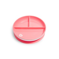Munchkin Πιάτο Με Βεντούζα Stay Put Salmon 11213/Salmon