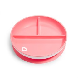 Munchkin Πιάτο Με Βεντούζα Stay Put Salmon 11213/Salmon