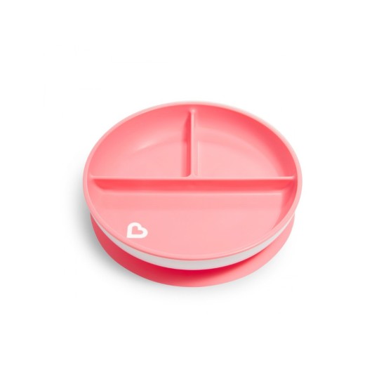 Munchkin Πιάτο Με Βεντούζα Stay Put Salmon 11213/Salmon