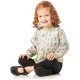 Bumkins Αδιάβροχη Ποδιά Πλαστική με Κορδόνι Sleeved Bib με Τσέπη & Μανίκια Cacti για 6-24m+ 3307111