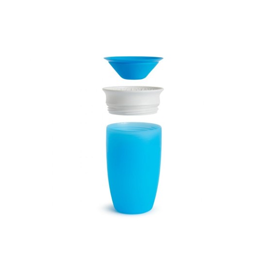 Munchkin Παιδικό Ποτηράκι "Miracle 360°" από Πλαστικό Μπλε 296ml για 12m+ 11028