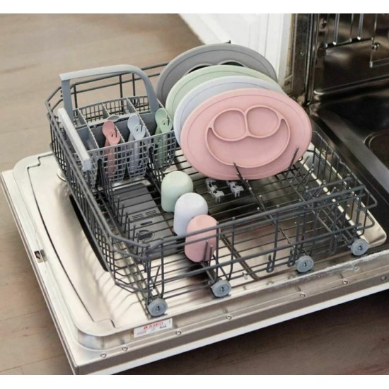 Ezpz Σετ Φαγητού "Tiny 2" από Σιλικόνη Ροζ 3τμχ για 12+ μηνών MFS-B7612U