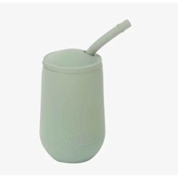 Ezpz Εκπαιδευτικό Παιδικό Ποτηράκι "Happy Cup" από Σιλικόνη+ καλαμάκι Πράσινο για 24m+ HC-S5655U