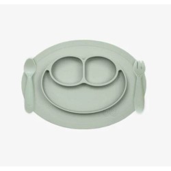 Ezpz Σετ Φαγητού "Tiny 2" από Σιλικόνη Πράσινο 3τμχ για 12+ μηνών MFS-S5655C