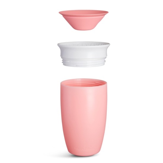 Munchkin Παιδικό Ποτηράκι "Miracle 360°" από Πλαστικό light Pink 296ml για 12m+ 11029/light Pink