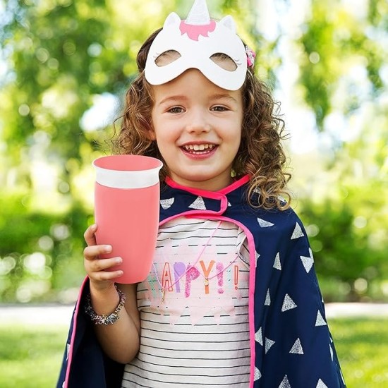 Munchkin Παιδικό Ποτηράκι "Miracle 360°" από Πλαστικό light Pink 296ml για 12m+ 11029/light Pink