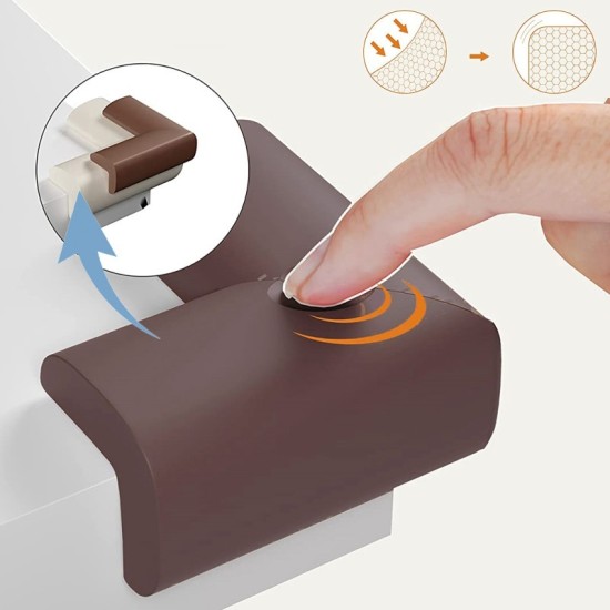 Sipo Αφρώδη Προστατευτικά Για Γωνίες Καφέ wenge 4τμχ T11-F4E