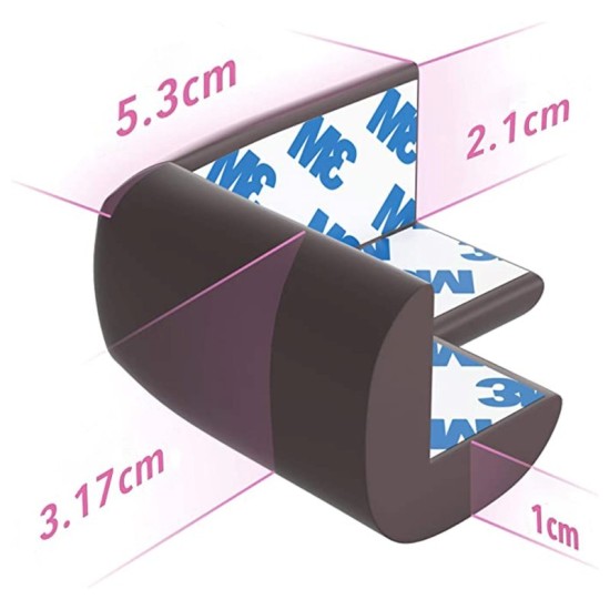 Sipo Αφρώδη Προστατευτικά Για Γωνίες Καφέ wenge 4τμχ T11-F4E