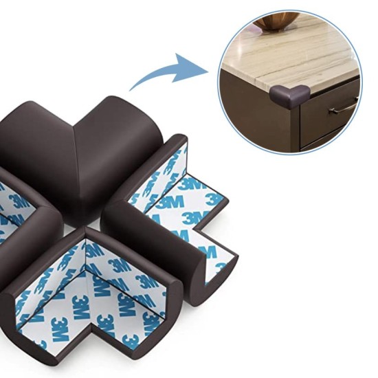 Sipo Αφρώδη Προστατευτικά Για Γωνίες Καφέ wenge 4τμχ T11-F4E