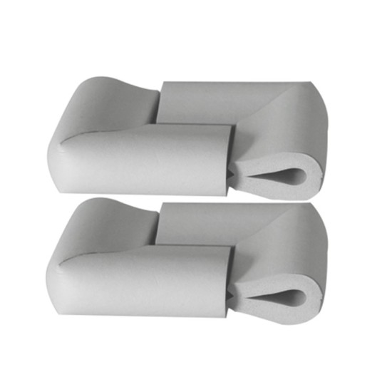 Sipo Αφρώδη Προστατευτικά Γωνιών U-Shape Για Γυάλινες Επιφάνειες 4τμχ Γκρι T23UE