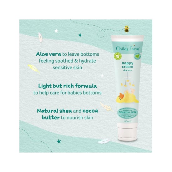 Childs Farm Nappy Cream with Aloe Vera,Κρέμα για Αλλαγή Πάνας 100ml CF255