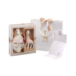 Sophie La Girafe Πακέτο Προσφοράς My First Gift Set 0m+ , 1 Τεμάχιο Παιχνίδι Οδοντοφυΐας Καμηλοπάρδαλη από Καουτσούκ & Πανάκι Παρηγοριάς S000003