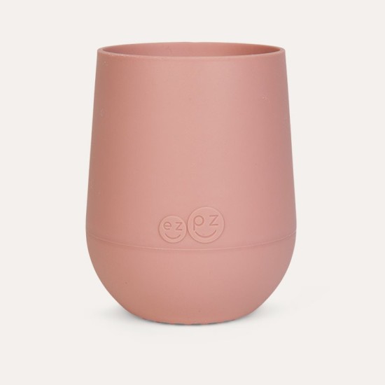 Ezpz Εκπαιδευτικό Παιδικό Ποτηράκι "Mini Cup" από Σιλικόνη+ καλαμάκι Blush 118ml για 9m+ MS-B7612U