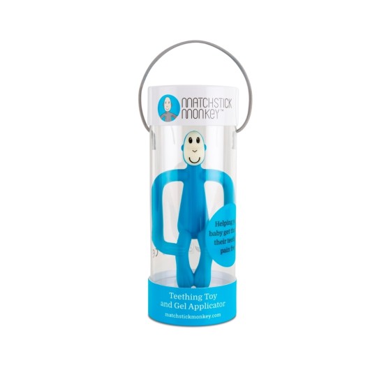 Matchstick Monkey MM TEETHING TOY Μασητικό Οδοντοφυΐας "Monkey" BLUE  240102