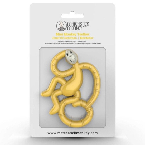 Matchstick Monkey Μασητικό Οδοντοφυΐας "Dancing Monkey" από Καουτσούκ Yellow 240306