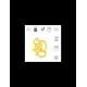 Matchstick Monkey Μασητικό Οδοντοφυΐας "Dancing Monkey" από Καουτσούκ Yellow 240306