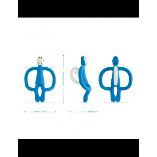 Matchstick Monkey MM TEETHING TOY Μασητικό Οδοντοφυΐας "Monkey" BLUE  240102