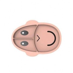 Matchstick Monkey Παιδικό Πιάτο Φαγητού από Σιλικόνη Dusty Pink 24132