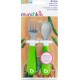 Munchkin Βρεφικό Σετ Πιρούνι Και Κουτάλι μεταλλικα 12m+ Πράσινο 2τμχ 11221