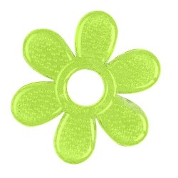 Babyono Μασητικός Κρίκος Οδοντοφυΐας Λουλούδι με Gel από Σιλικόνη για 3 m+ Πράσινο BN1060