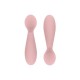 Ezpz εκπαιδευτικό σετ Φαγητού "Tiny" από Σιλικόνη Blush 4τμχ για 4+ μηνών FD-B7612U