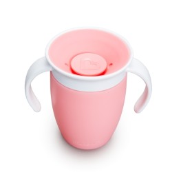 Munchkin Παιδικό Ποτηράκι "Miracle 360°" από Πλαστικό light Pink 207ml 12272/light Pink