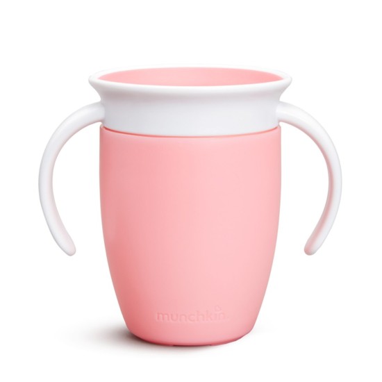 Munchkin Παιδικό Ποτηράκι "Miracle 360°" από Πλαστικό light Pink 207ml 12272/light Pink