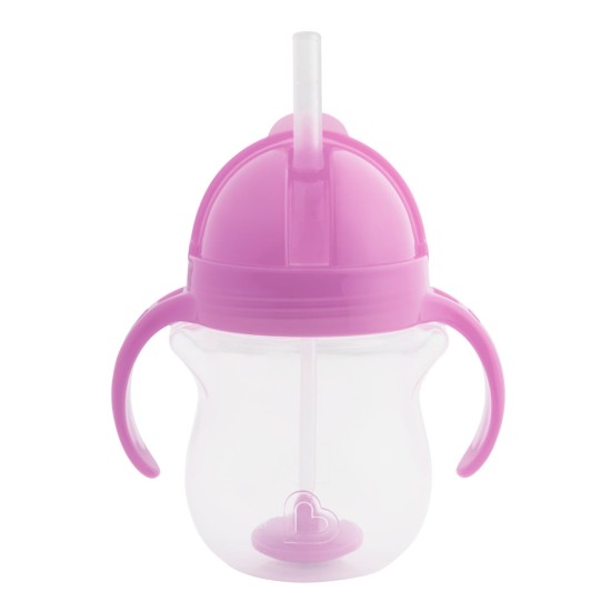 Munchkin Παιδικό Ποτηράκι με Καλαμάκι Tip & Sip Cup Λιλά 207ml 90143/Λιλά