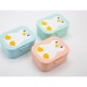 YUKO.B Πλαστικό Παιδικό Δοχείο Φαγητού Penguin Mint YB-300-033