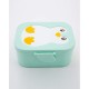 YUKO.B Πλαστικό Παιδικό Δοχείο Φαγητού Penguin Mint YB-300-033