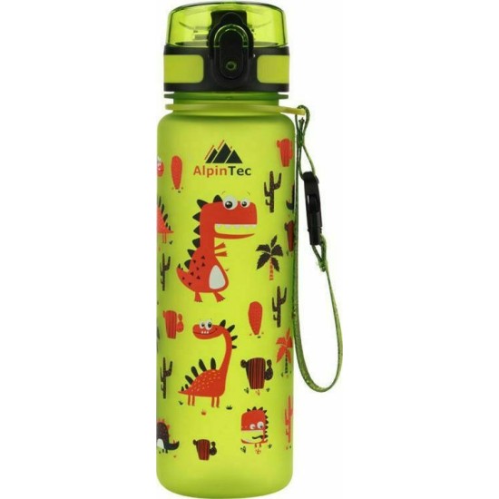 AlpinTec Πλαστικό Παγούρι Dino Green 500ml C-500GN-DIN