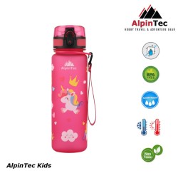 AlpinTec Πλαστικό Παγούρι Unicorn Pink 500ml C-500PK-UN