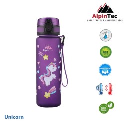 AlpinTec Πλαστικό Παγούρι Unicorn Purple 500ml C-500PE-UN 