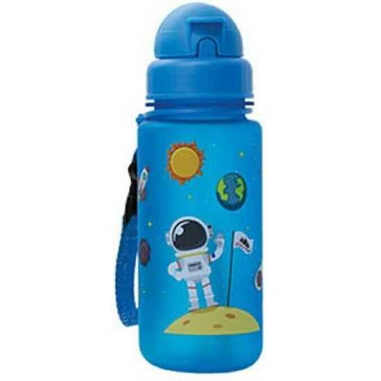 AlpinTec Πλαστικό Παγούρι με καλαμάκι Space Blue 400ml C-400BE-SPC 