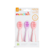 Munchkin Βρεφικό Σετ Εκπαιδευτικά Κουταλάκια Gentle Dip Self-Feeding 4m+ Pink-Purple 3τεμ 91510