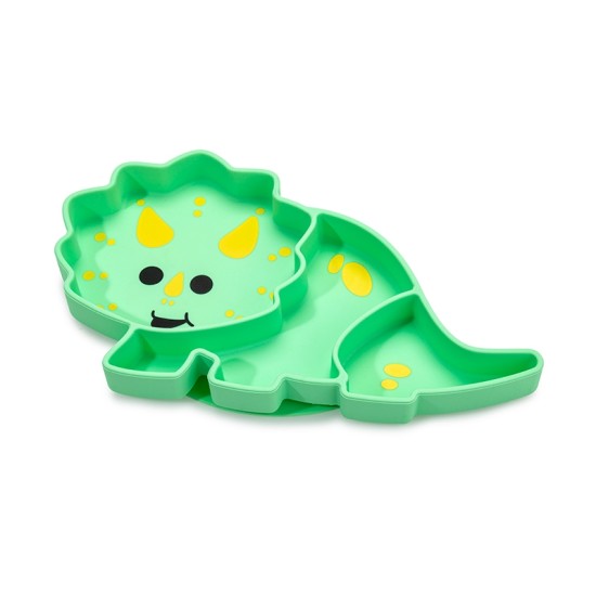 Melii Παιδικό Πιάτο σιλικόνης με βεντούζα Dino MEL17200