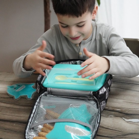 Melii Παιδικό Δοχείο Φαγητού Διώροφο Bento απο πλαστικό Ροζ  MEL21500