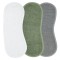 Meyco Βαμβακερές Λαβέτες 3τεμ White/Forest green/Grey (53×20)  MEY-611406