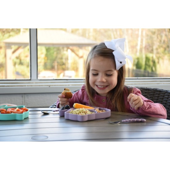 Melii Παιδικό Πιάτο σιλικόνης με βεντούζα Unicorn MEL17300