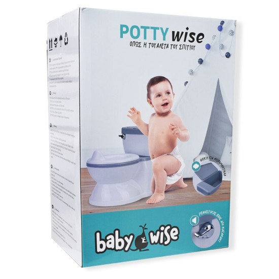 Baby Wise Γιο Γιο τουαλέτα με Ήχους Μπλε BW019