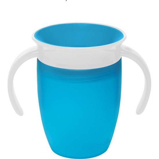 Munchkin Παιδικό Ποτηράκι "Miracle 360°" από Πλαστικό Μπλε 207ml για 6m+ 12271