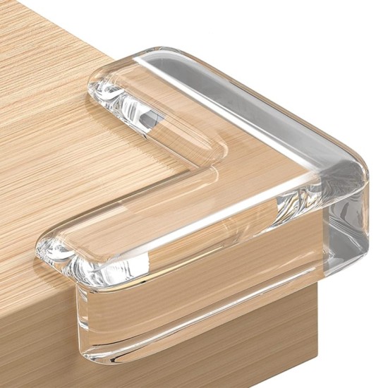 Sipo Προστατευτικά για Γωνίες με Αυτοκόλλητο από Πλαστικό Διάφανα 12τμχ SIP-SBS-EC52