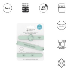 MATCHSTICK MONKEY Multi Use Product Holder, Κλιπ σιλικόνης πολλαπλών χρήσεων Mint -1τεμ 24152
