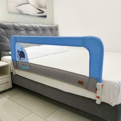 Bebe Stars Προστατευτικό Κάγκελο Κρεβατιών Whale 140cm Μπλε 721-183