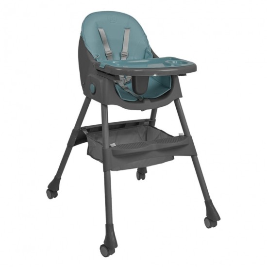 Bebe Stars Καρεκλάκι Φαγητού Comfy 2σε1 με Πλαστικό Σκελετό & Κάθισμα από Δερματίνη Petrol 865-184