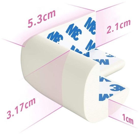 Sipo Αφρώδη Προστατευτικά Για Γωνίες Κρεμ 4τμχ T11-F3E